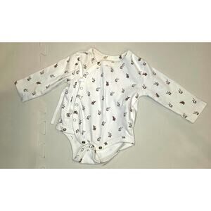 EUC Pehr baby deer long sleeve body suit sz 0-3 mo